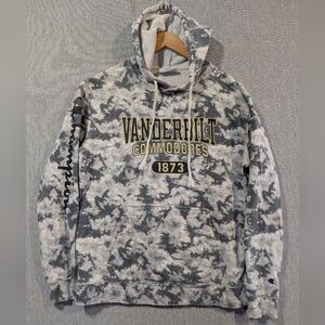 Vanderbilt Commodores Champion Hoodie Large Camo Fleece Lined